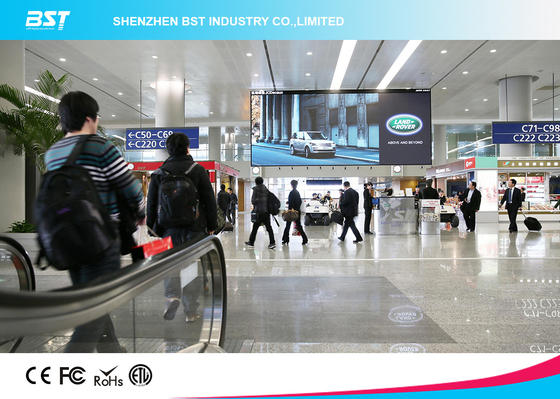 Alliage d'aluminium/écran de publicité d'intérieur en acier du géant P4 SMD2121 LED pour l'aéroport