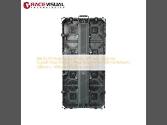 Mur LED de location professionnel IRA P2.97 – Écran cristallin 600 nits | Rafraîchissement ultra-réactif 7680 Hz | Configuration modulaire 500 mm × 1000 mm