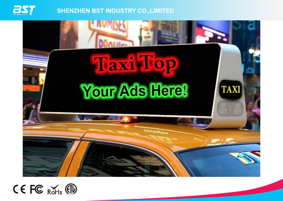 La publicité commerciale de dessus de toit de taxi a mené l'affichage 40000dots/Sqm, intense luminosité