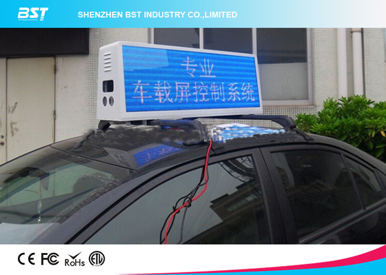 Le dessus visuel de taxi de RVB a mené le caisson lumineux de la publicité d'affichage avec le contrôle de 4g/Wifi