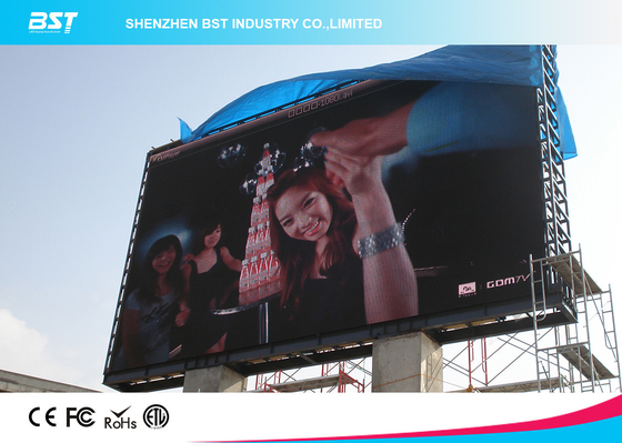 Commercial Advertising P10 Outdoor Full Color Led Display Screen ,1/4 Scan
