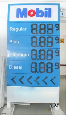 Panneaux d'affichage menés par Digital de haute résolution de prix du gaz pour la station service