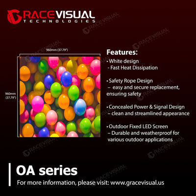 Les solutions d'affichage LED DOOH sont utilisées pour la signalisation numérique, la publicité commerciale en extérieur et le panneau d'affichage.