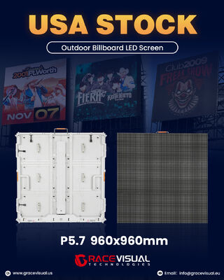 Affichage LED de panneaux d'affichage extérieurs de la série P5.7 OA: tout en blanc, double entretien