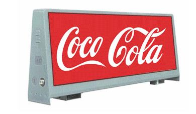 Écran LED publicitaire étanche à l'eau pour petites voitures et taxis 960 mm x 320 mm