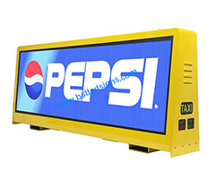 Écran LED publicitaire étanche à l'eau pour petites voitures et taxis 960 mm x 320 mm