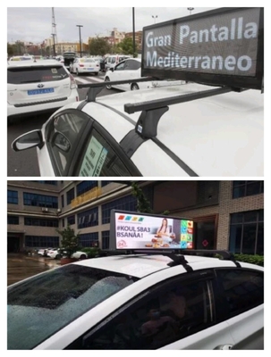 Affichage à LED en plein couleur P2.5 Taxi Top Exposition extérieure haute luminosité 3000nits Écran LED dans le jour et la nuit
