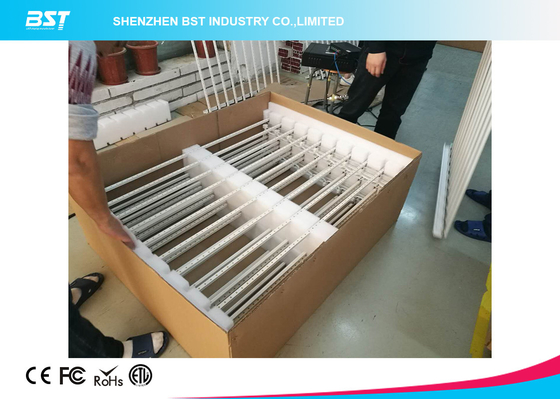 Rideau LED transparent flexible 10000 points par m2 1920hz Pour le centre commercial