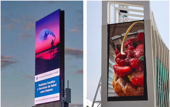 Affichage LED à couleur complète pour la publicité extérieure Ultra mince, léger, facile à installer pour la publicité dynamique