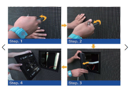 Installation murale entièrement à l'avant-poste Affichage extérieur à LED Lumière ≥6500 nits Moyenne Consommation d'énergie 360w/m2
