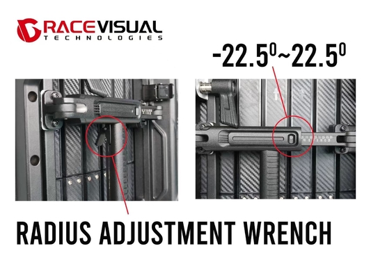 Série IRCF Panneau LED flexible intérieur P2.6/P2.9/P3.9 500MM*500MM, A8s Reçoivent des cartes,7680HZ Taux de rafraîchissement élevé