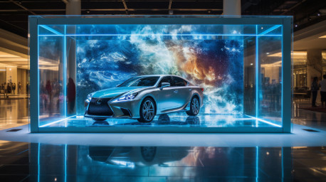 P3.9-7.8 Affichage extérieur à LED transparent avec une densité de pixels de 32768px/m2 et un poids de 9 kg par panneau