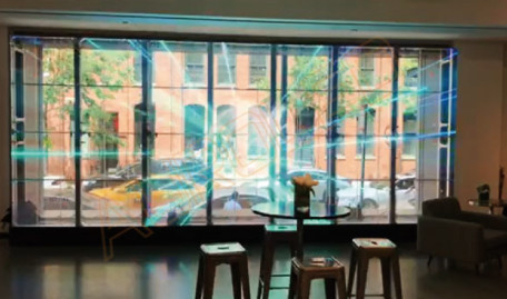 Affichage à LED transparent pour installation fixe à l'intérieur Personnalisable