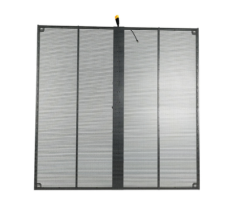 Écran LED transparent de la série TSF P3.9-7.8mm   1000x1000mm, taux de rafraîchissement élevé 3840Hz, installation fixe personnalisable à l'intérieur, cadre en aluminium