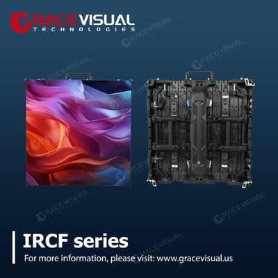 Affichage à LED intérieur de la série IRCF Ultra-mince et léger, 7680Hz de haute fréquence de rafraîchissement, panneaux courbes flexibles, pixel pitch de 1,9 à 3,9 mm, conception anti-écrasement