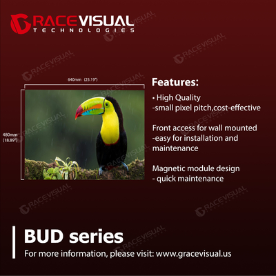 Affichage LED de la série BUD: transformez les espaces intérieurs avec une clarté Ultra HD, une maintenance transparente et une fiabilité exceptionnelle