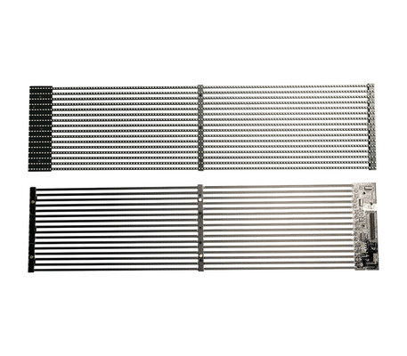 Série TSF, affichage à LED transparent pour intérieur fixe, conception de panneau ultra-mince, léger