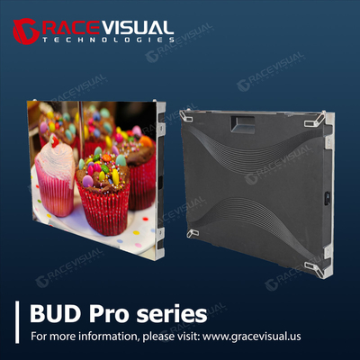 Série BUD Pro P1.86 GOB Affichage LED fixe intérieur avec rafraîchissement à 7680 Hz, conception murale pour des performances visuelles supérieures
