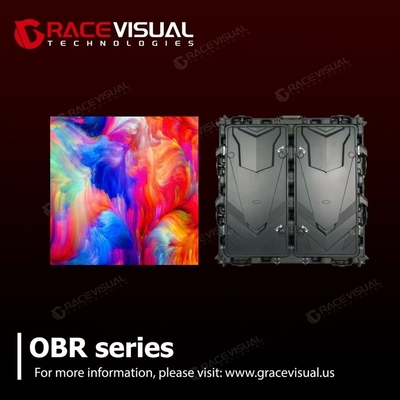 Écran LED extérieur de la série OBR Écran anti-éblouissement HD 2mm 10mm Pixel Pitch Système de verrouillage rapide Armoire en aluminium résistante aux intempéries Splicing sans couture pour les installations fixes
