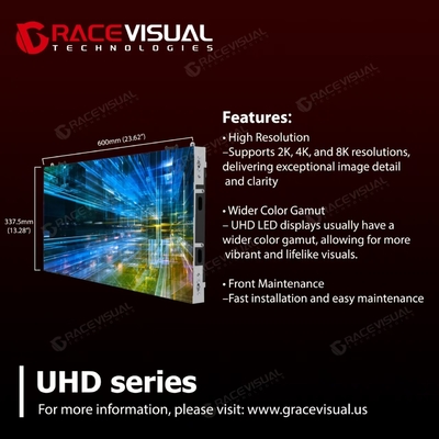 Série UHB ️ Au-delà de la clarté 8K: Murs LED Ultra-HD avec maîtrise SMD / GOB / COB pour une précision de pixel parfaite