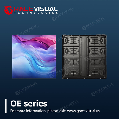 Affichage à LED de haute précision en service avant, armoire en aluminium moulé sous pression, IP65 / IP54, plusieurs niveaux de pixels.
