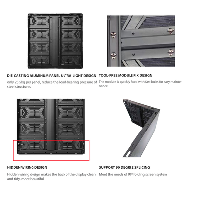 Série OE, armoire en aluminium moulé sous pression Affichage LED publicitaire plus précis, facile à épiler, service avant
