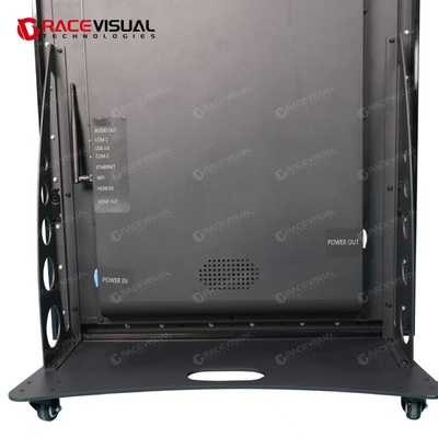 Déploiement mobile simplifié avec l'épissage d'angle à 90°, affichage LED publicitaire intérieur et options de contrôle logiciel PC