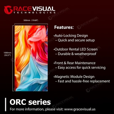 Série ORC   La norme d'or dans l'affichage LED de location extérieure 7680Hz Performance de qualité professionnelle avec un design magnétique révolutionnaire