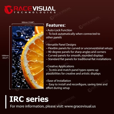 Affichage LED intérieur haut de gamme ∙ Série IRC ∙ 3ème génération mise à niveau avec A8s Plus, ultra-mince, économe en énergie, installation polyvalente et visuels époustouflants