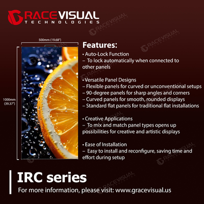 Affichage LED de location en intérieur de la série IRC ¢ taux de rafraîchissement ultra-haute, flexibilité polyvalente et efficacité énergétique pour les événements commerciaux en intérieur