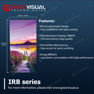IRB P2.6 Affichage LED professionnel ∙ 7680 Hz rafraîchissement ultra-smooth ∙ 500×1000 mm Module de location ∙ 600 nits Haute luminosité