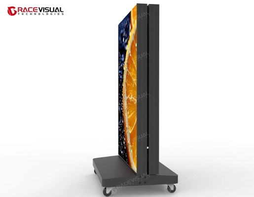 Écran d'affichage LED pliable sur pied pour intérieur, de petite taille, facile à ranger, transport pratique