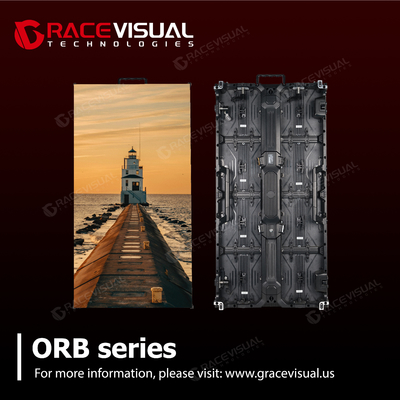 ORB Series Rental LED Video Wall avec 2,6 mm 2,9 mm 3,9 mm et 4,8 mm de hauteur des pixels avec panneaux de 500 × 500 mm et 500 × 1000 mm 7680Hz taux de rafraîchissement et 4500 nits luminosité